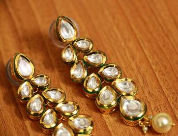 White Pearl Danglers Drops 2