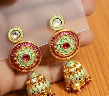 Multicolor Ruby       Jhumkas 2