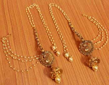 White Pearl Danglers Drops 1