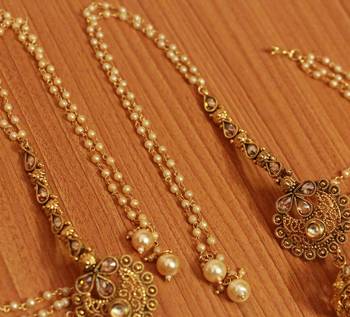 White Pearl Danglers Drops 3