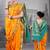 Gold Poly Cotton Silk nauvari saree