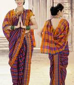 Multi Poly Cotton Silk nauvari saree