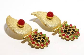 Multicolor pearl earrings 1