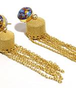 Multicolor pearl earrings