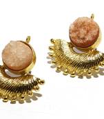 Orange agate earrings