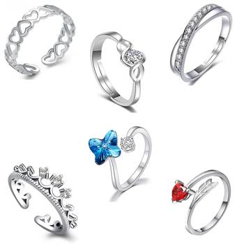 Multicolor cubic zirconia rings 1