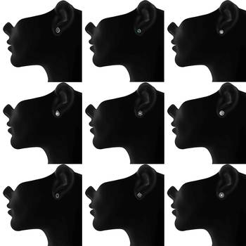 Multicolor crystal combo-earrings 2