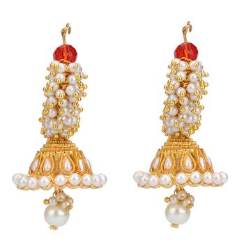 Pink cubic zirconia earrings 1