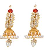 Pink cubic zirconia earrings