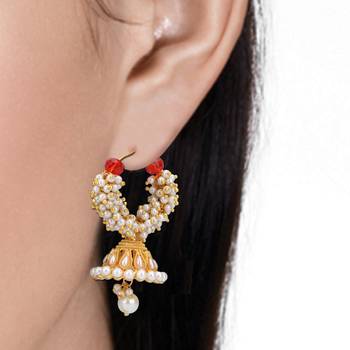 Pink cubic zirconia earrings 2
