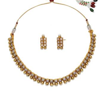 White cubic zirconia necklace-sets 1