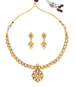 White cubic zirconia necklace-sets