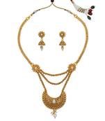 White cubic zirconia necklace-sets