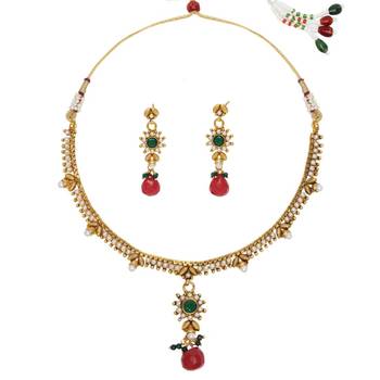 Multicolor cubic zirconia necklace-sets 1