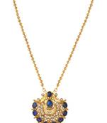 Blue cubic zirconia pendants