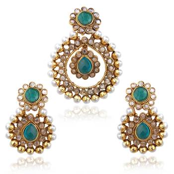 Turquoise cubic zirconia pendants 1