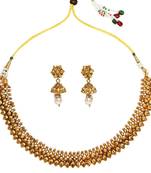 Gold cubic zirconia necklace sets