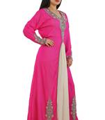 Multicolor Georgette Embroidered Zari Work Islamic Kaftans