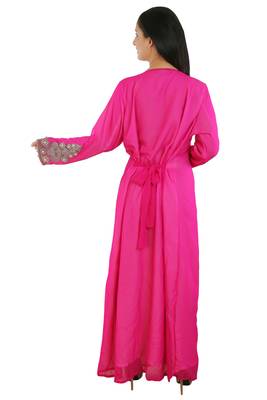 Multicolor Georgette Embroidered Zari Work Islamic Kaftans 4