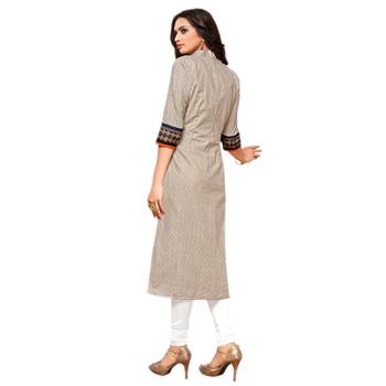 Multicolor printed cotton kurti 2