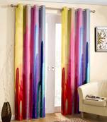 Arya Export 2 Panel Set Digital Printed Blackout Window Curtains for Bedroom Living Room Dining Room Kids Youth Room