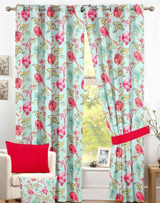 Arya Export 2 Panel Set Digital Printed Blackout Window Curtains for Bedroom Living Room Dining Room Kids Youth Room 1