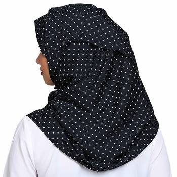 Polyester multicolor plain hijab 2