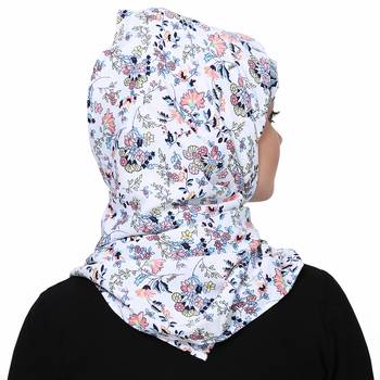 Polyester multicolor plain hijab 2