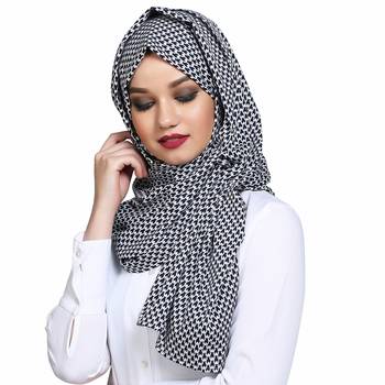 Polyester multicolor plain hijab 3