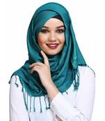 Viscose Turquoise plain hijab