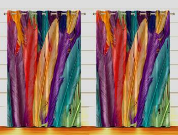Arya Export 2 Panel Set Digital Printed Blackout Window Curtains for Bedroom Living Room Dining Room Kids Youth Room 1