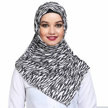 Viscose multicolor plain hijab 1