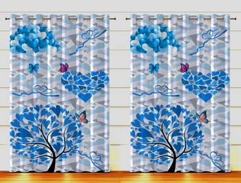 Arya Export 2 Panel Set Digital Printed Blackout Window Curtains for Bedroom Living Room Dining Room Kids Youth Room 1