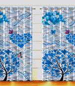 Arya Export 2 Panel Set Digital Printed Blackout Window Curtains for Bedroom Living Room Dining Room Kids Youth Room