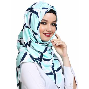 Viscose multicolor plain hijab 4