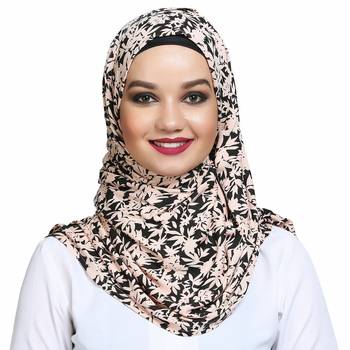 Viscose multicolor plain hijab 1