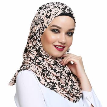 Viscose multicolor plain hijab 4