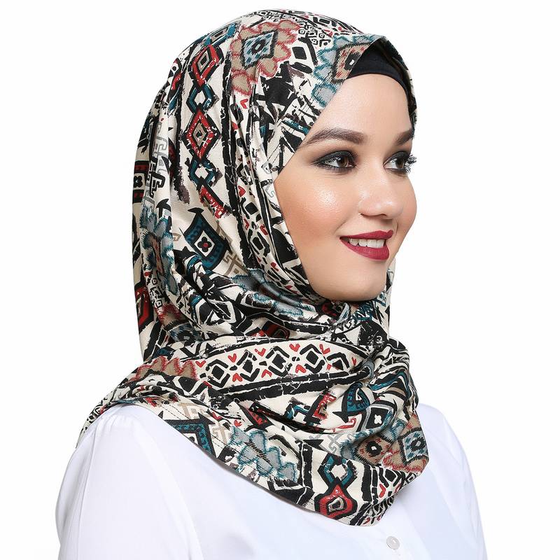 Viscose multicolor plain hijab Momin Libas 2814223