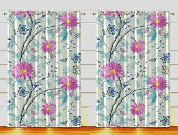 Arya Export 2 Panel Set Digital Printed Blackout Window Curtains for Bedroom Living Room Dining Room Kids Youth Room 1