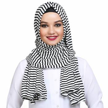 Viscose multicolor plain hijab 1