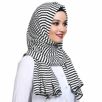 Viscose multicolor plain hijab 4