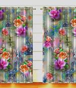 Arya Export 2 Panel Set Digital Printed Blackout Window Curtains for Bedroom Living Room Dining Room Kids Youth Room