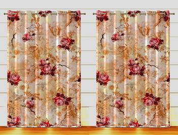 Arya Export 2 Panel Set Digital Printed Blackout Window Curtains for Bedroom Living Room Dining Room Kids Youth Room 1
