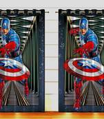 Arya Export 2 Panel Set Digital Printed Blackout Window Curtains for Bedroom Living Room Dining Room Kids Youth Room