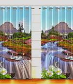 Arya Export 2 Panel Set Digital Printed Blackout Window Curtains for Bedroom Living Room Dining Room Kids Youth Room