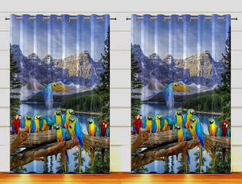Arya Export 2 Panel Set Digital Printed Blackout Window Curtains for Bedroom Living Room Dining Room Kids Youth Room 1