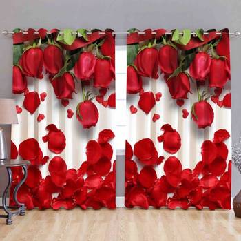 Arya Export 2 Panel Set Digital Printed Blackout Window Curtains for Bedroom Living Room Dining Room Kids Youth Room 1