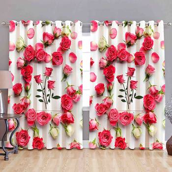 Arya Export 2 Panel Set Digital Printed Blackout Window Curtains for Bedroom Living Room Dining Room Kids Youth Room 1