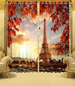 Arya Export 2 Panel Set Digital Printed Blackout Window Curtains for Bedroom Living Room Dining Room Kids Youth Room
