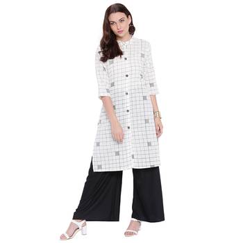 White printed cotton kurtas-and-kurtis 1